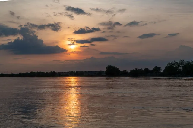 Sunset in the Danube Delta