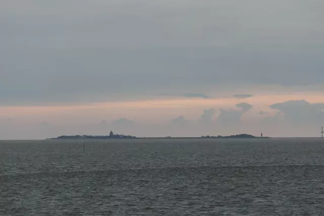 Die Insel Neuwerk in der Elbmündung zur Nordsee