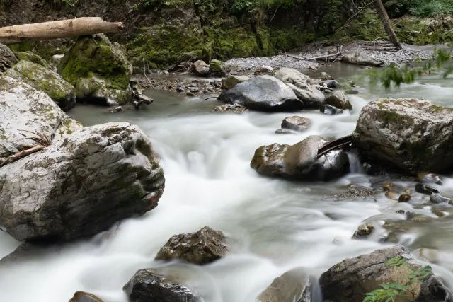 In der Breitachklamm 4,0 s bei f / 22