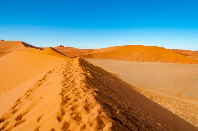 The dune landscape around Dune 45 in the Namib