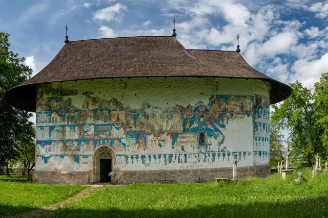 Kloster Arbore bei der Stadt Solca in Rumänien