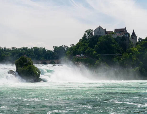 The Rhine Falls near Schaffhausen