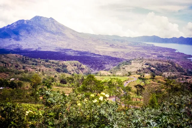 The Batur in the caldera