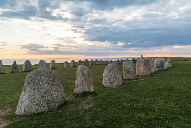 Ale's Stones in the twilight