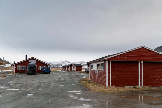 Arrive at base camp on the North Cape