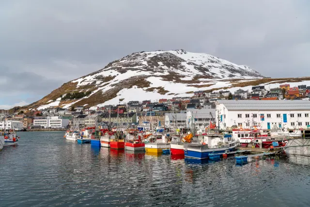 Der Hafen in Honningsvåg