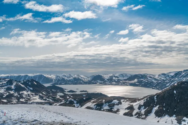 Die Landschaft vor Alta