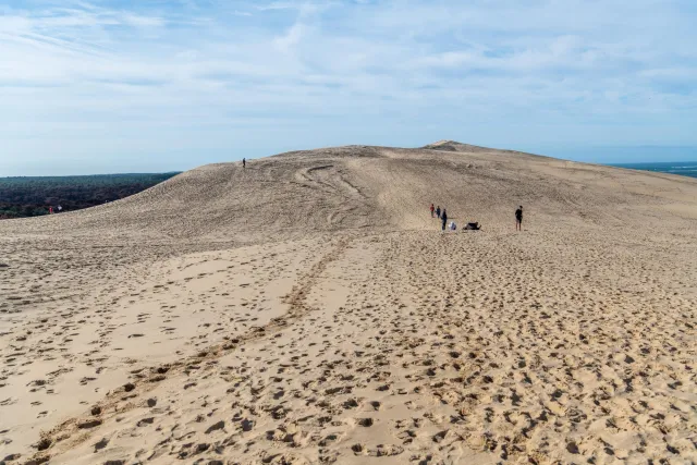 Dune du Pilat an der Atlantikküste bei Arcachon in der Region Nouvelle-Aquitaine