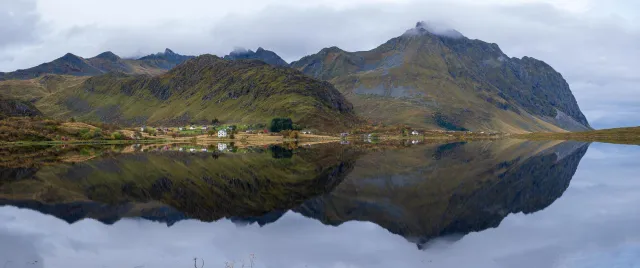 Spiegelung bei Eggum auf den Lofoten