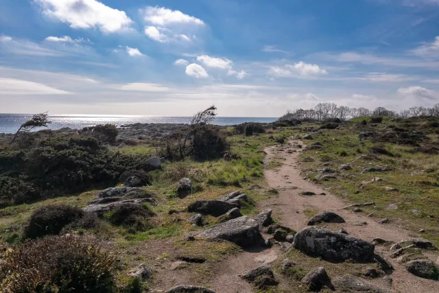 Trail between Svaneke and Snogebæk